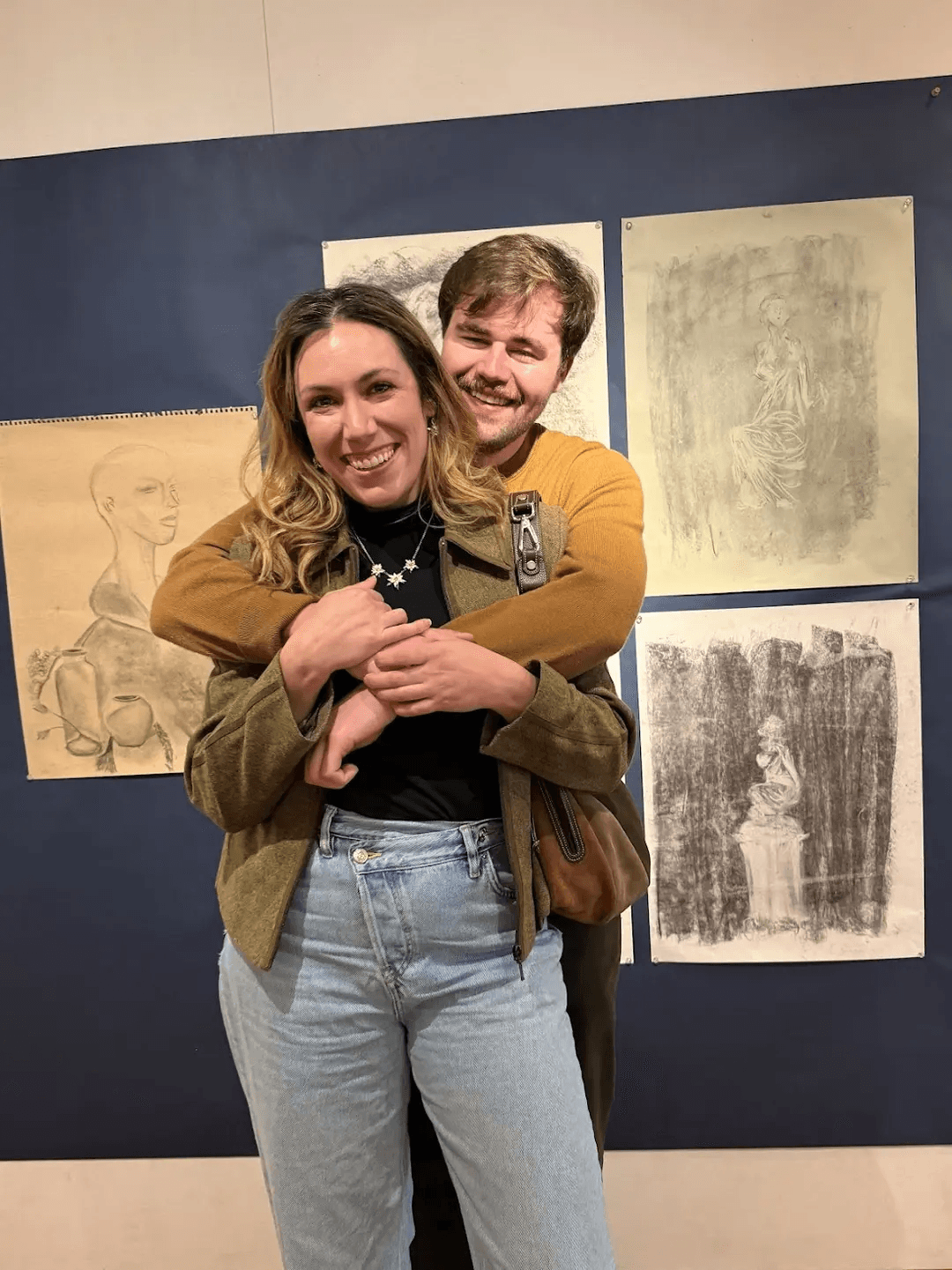 Nicole at an art gallery